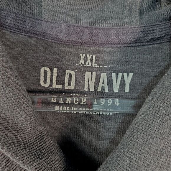 Old Navy Men's Shawl Collar Fisherman Collar Pullover Size 2XL Kangaroo Pocket - Picture 3 of 5